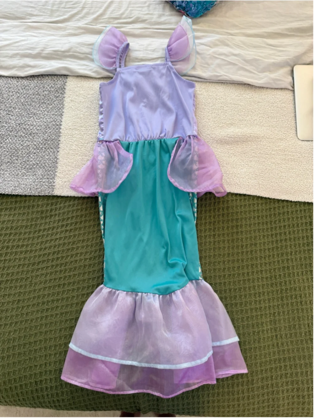 Girls Mermaid Costume One Size Purple Blue